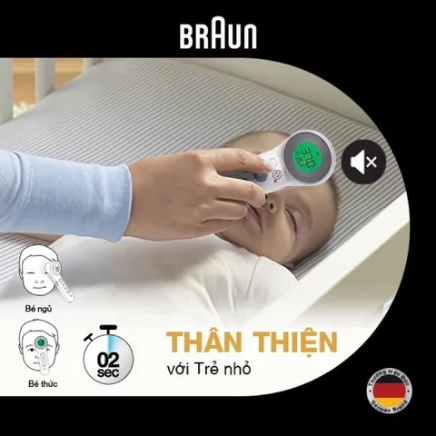 NHIỆT KẾ ĐIỆN TỬ, HỒNG NGOẠI ĐO TRÁN BRAUN BNT400, BNT300 | CHÍNH HÃNG