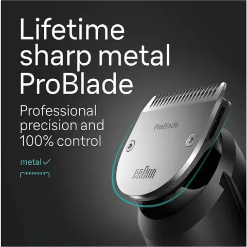 Tông đơ cắt tóc đa năng Braun All-in-One11-in-1, 12-in-1, 40 cài đặt độ dài, Chính Hãng