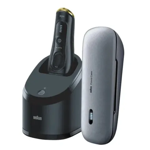 Máy Cạo Râu Cao Cấp BRAUN Series 9 Sport + Trạm Sạc Rửa, Hộp Sạc Dự Phòng, Chính Hãng