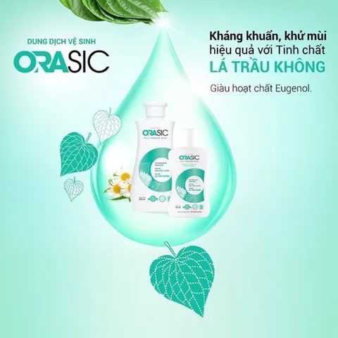 Dung dịch vệ sinh phụ nữ ORASIC Sắc Ngọc Khang_Tinh chất lá trầu không 200ml
