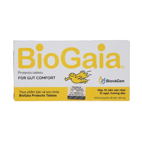 Men vi sinh BioGaia ProTectis dạng viên cải thiện hệ tiêu hóa xuất xứ Thụy Điển hộp 10 viên cho mẹ bầu và em bé từ 2 tuổi