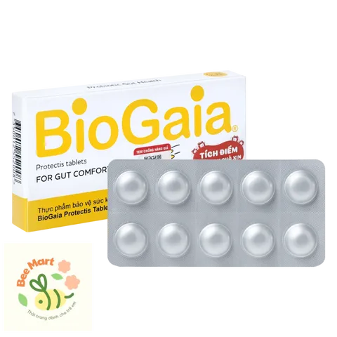 Men vi sinh BioGaia ProTectis dạng viên cải thiện hệ tiêu hóa xuất xứ Thụy Điển hộp 10 viên cho mẹ bầu và em bé từ 2 tuổi