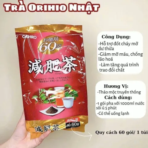 Trà Genpi Tea Orihiro giảm mỡ bụng 60 gói Nhật Bản - Hỗ trợ thanh lọc cơ thể 📉 Giá tốt nhất Shopee