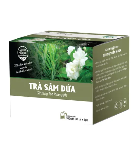 Trà Sâm Dứa Hoa Nhài Hộp 30 Túi Lọc Của Siêu Thị Thiên Nhiên