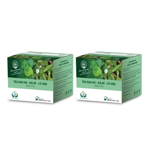 Combo Trà Rau Má Mã Đề Cỏ Mực Siêu Thị Thiên Nhiên Hộp 30 Túi Lọc Tiện Dụng Dễ Pha