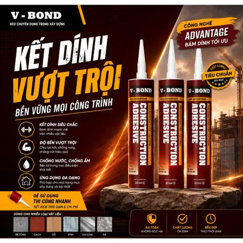 sỉ thùng keo v-bond đa năng dán tấm PVC, nẹp nhựa, nano, phào chỉ, nhôm,Alu-Gạch-Gỗ-Inox-Gương 817793