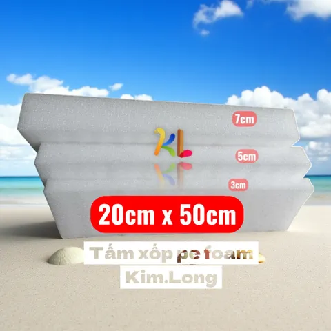 tấm xốp dẻo pe foam khổ 20-50cm dày 3/5/7cm Cắm Hoa, đóng gói hàng hóa giá xưởng, xốp pe foam