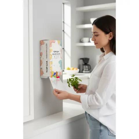 Khăn Giấy Top Gia Đa Sắc, Giấy Vệ Sinh, Giấy Rút Treo Tường Từ Bột Gỗ Nguyên Chất 1280 Tờ 4 Lớp