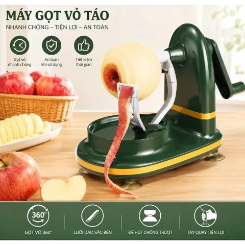 Máy gọt hoa quả trái cây đa năng - Giải pháp hoàn hảo để làm sạch vỏ trái cây!