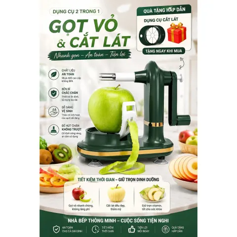 Máy gọt hoa quả trái cây đa năng - Giải pháp hoàn hảo để làm sạch vỏ trái cây!