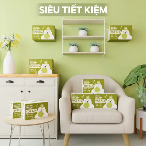 [Tặng Kèm Nam Châm] Hộp 100 Màng Bọc Thực Phẩm Treo Tường TopGia Cao Cấp