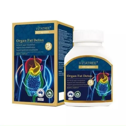 (Chính Hãng) Vitatree Organ Fat Detox hỗ trợ thải mỡ nội tạng Úc