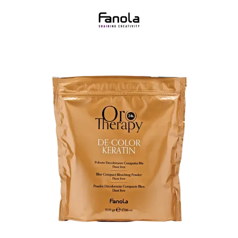 Bột tẩy tóc xanh không bụi, bổ sung Keratin và tinh chất vàng OROTHERAPY 500gr