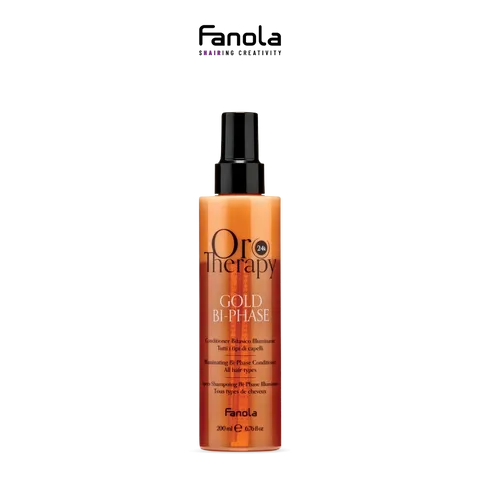 Xịt dưỡng tóc hai lớp tinh chất vàng OROTHERAPY 200ml Fanola