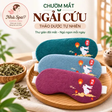 Chườm mắt điện ngải cứu làm ấm giúp mắt thư giãn [ Bảo hành 12 tháng] 817915