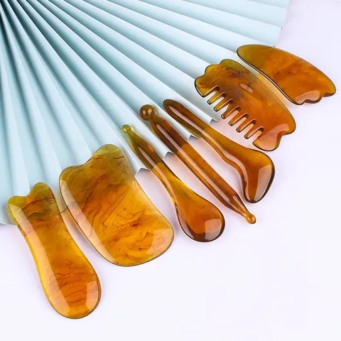 [Cạo Gió] Bộ Dụng Cụ Ấn Huyệt Cạo Gió 7 Món Dùng Trong Dưỡng Sinh SPA