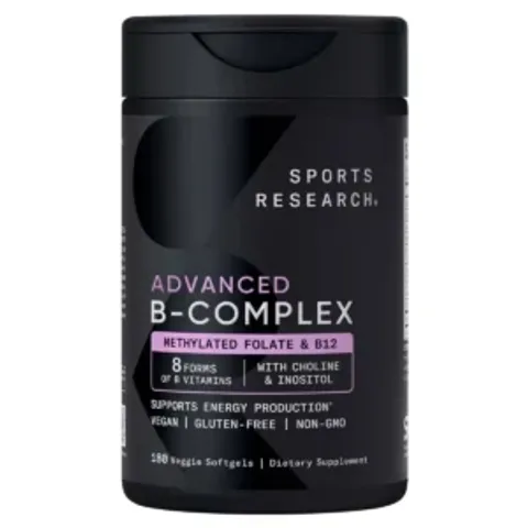 Viên uống Vitamin B Sports Research Advanced B Complex 180 viên Mỹ