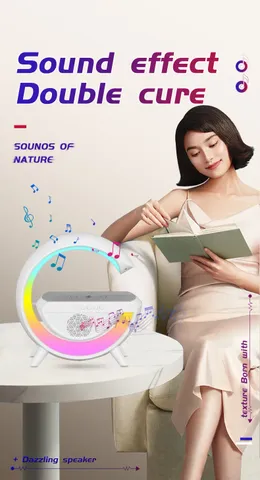 Loa Bluetooth Sạc Ko Dây Đèn Tạo Không Khí 3in1 BT 2301
