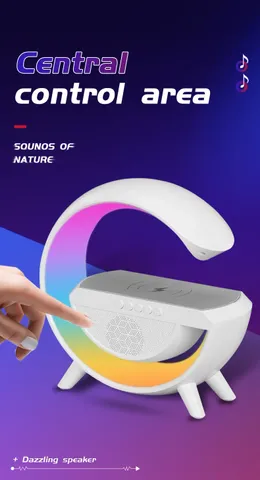 Loa Bluetooth Sạc Ko Dây Đèn Tạo Không Khí 3in1 BT 2301