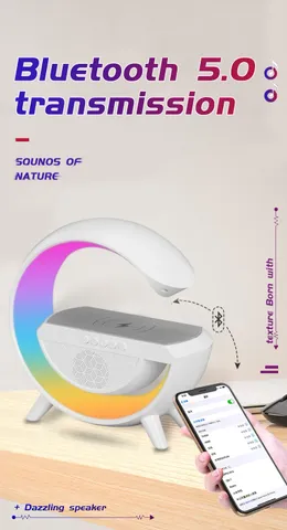 Loa Bluetooth Sạc Ko Dây Đèn Tạo Không Khí 3in1 BT 2301