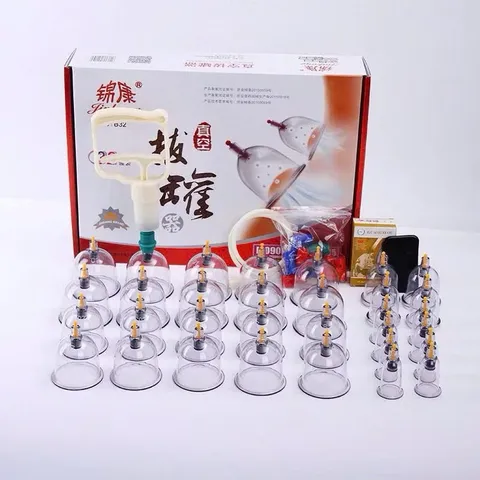 Bộ Giác Hơi Chân Không 32 Ly,24 Ly, 12 Ly Bộ Giác Hơi Không Dùng Lửa Loại Cốc Dày Hàng Cao Cấp