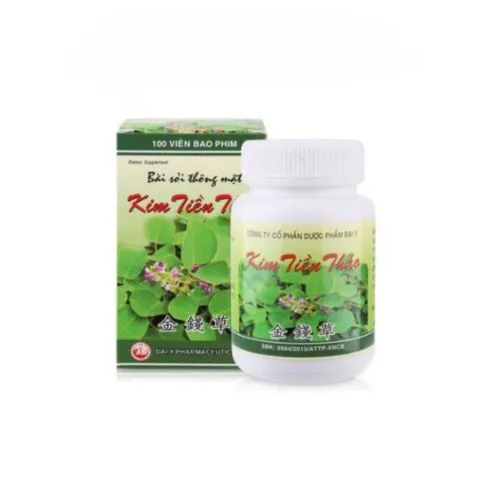 (Cty NK) Viên Uống Kim Tiền Thảo Đại Uy - Hỗ Trợ Lợi Tiểu, Giảm Nguy Cơ Hình Thành Sỏi Thận, Sỏi Mật - Hộp 100 Viên Bao Phim