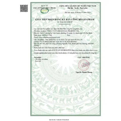 (Cty NK) Viên Ăn Ngủ Ngon Rostex - Hỗ Trợ Giấc Ngủ Sâu, Tăng Cường Sức Đề Kháng, Hộp 30 Viên Tự Nhiên Bổ Sung Khoáng Chất, Vitamin