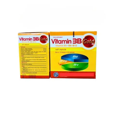 (NK công ty) Viên Uống Vitamin 3B Gold PV (B1 B6 B12) - Hỗ Trợ Thần Kinh, Giảm Tê Bì Tay Chân - Hộp 100 Viên