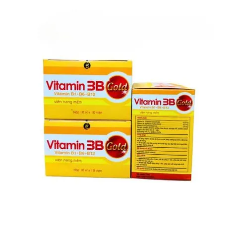 (NK công ty) Viên Uống Vitamin 3B Gold PV (B1 B6 B12) - Hỗ Trợ Thần Kinh, Giảm Tê Bì Tay Chân - Hộp 100 Viên