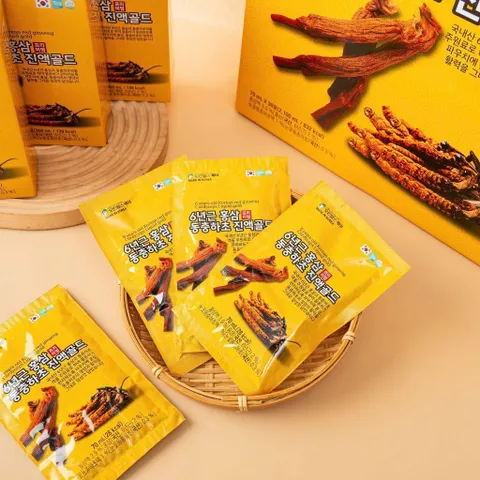 Nước hồng sâm đông trùng hạ thảo Nonghuyp vàng