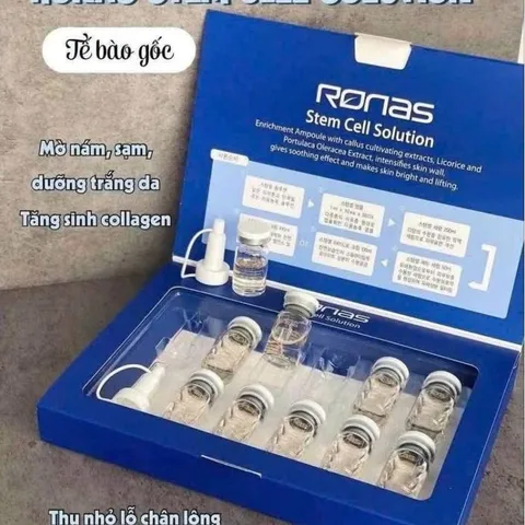 Tế Bào Gốc Ronas Stem Cell Solution - hộp 10 lọ 5ml