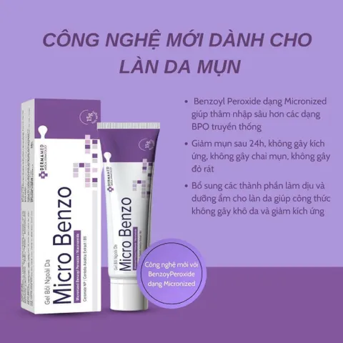 Gel Chấm mụn đẩy mụn ẩn gom cồi mụn Tazoretin Xanh, Micro Benzo Benz