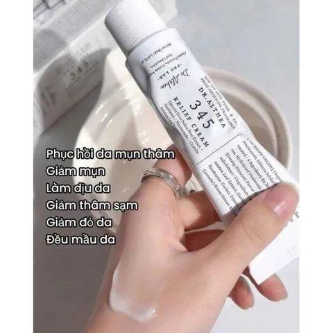 Kem dưỡng mụn gom cồi mụn Tazoretin xanh lá và phục hồi sau mụn 345 