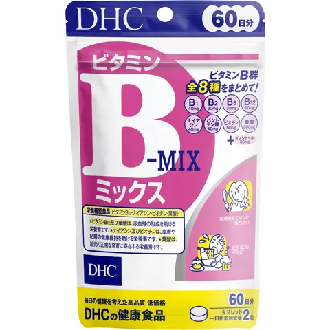 (Công Ty NK) Viên Uống DHC Vitamin B Mix Nhật Bản - Hỗ Trợ Sức Khỏe, Tăng Cường Năng Lượng, Làm Đẹp Da, 60 Viên
