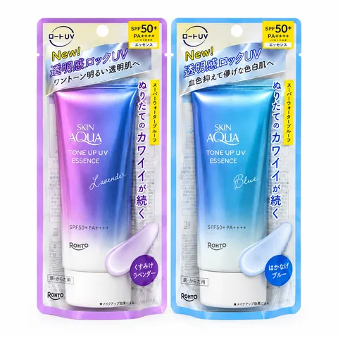 Kem Chống Nắng Skin Aqua Tone Up UV Essence Lavender 80g - Chống Nắng SPF50+, Nâng Tông Da, Dưỡng Ẩm, Phù Hợp Trang Điểm