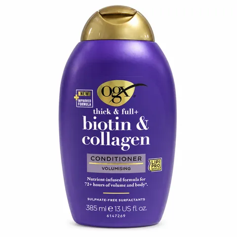 Dầu gội và xả OGX Biotin & Collagen 385ml - Chăm sóc tóc dày và chắc khỏe, ngăn rụng tóc siêu hiệu quả