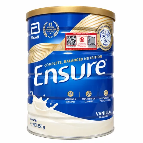 (Úc) Sữa Ensure Hương Vanilla 850g Chính Hãng Sữa Dinh Dưỡng Cho Người Lớn Bổ Sung Vitamin, Khoáng Chất Và Dưỡng Chất Thiết Yếu