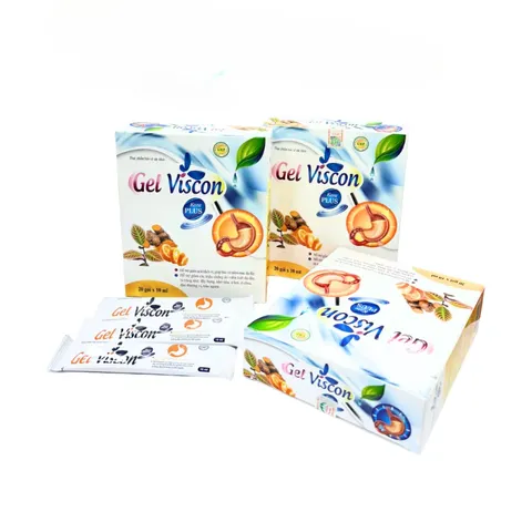 (NK công Ty) Gói Gel Viscon Kore PLUS Hộp 20 Gói – Hỗ Trợ Giảm Đau Thượng Vị, Ợ Chua, Trào Ngược, Khó Tiêu