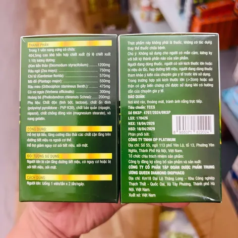(Công TY NK) Kim tiền thảo TĐH hỗ trợ người sỏi thận sỏi mật (chỉ uống ngày 2 viên)