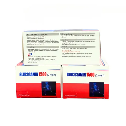(Công Ty NK) Viên Uống Glucosamin 1500 Hộp 50 Viên Nang Mềm, Hỗ Trợ Giúp Giảm Quá Trình Thoái Hóa Khớp