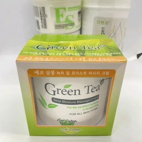 Kem massage Trà Xanh Green Tea HQ. Hàng chuẩn loại 1. Hàng Chính Hãng