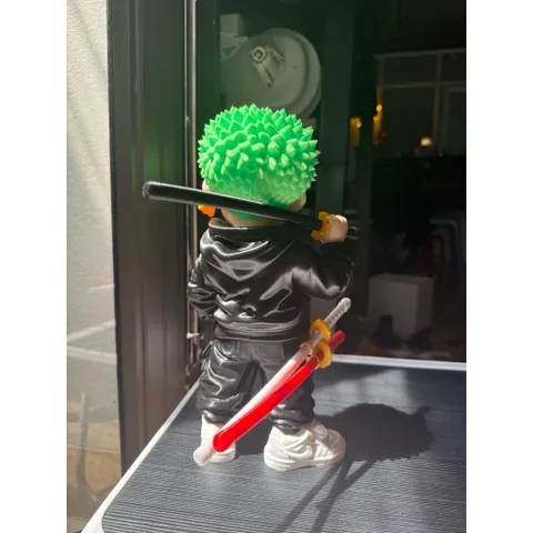 Mô Hình Chibi Zoro Streetwear One Piece In 3D(30cm)