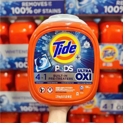Viên Giặt Tide Pods Ultra Oxi 104 Viên - Mỹ