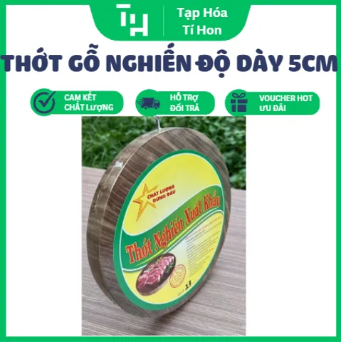 thớt gỗ nghiến nguyên khối độ dày 5cm (TH692)