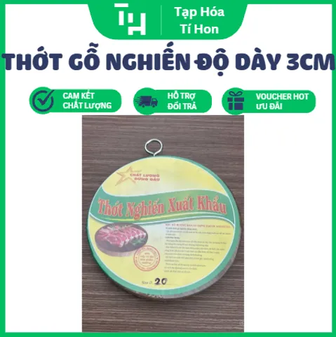 thớt gỗ nghiến nguyên khối độ dày 3cm (TH693)