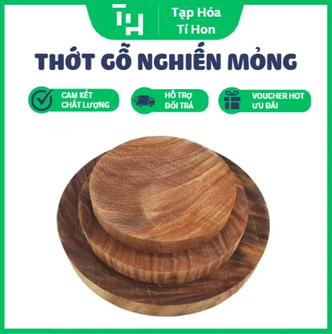 thớt gỗ nghiến mỏng nguyên khối độ dày 2.5cm (TH694)