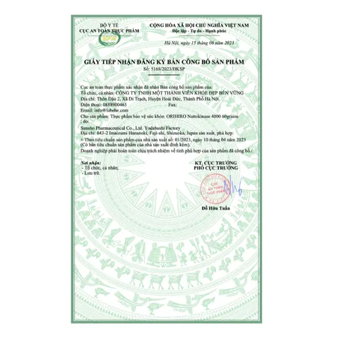 Viên uống  Nattokinase 4000fu Nhật Bản 60 viên