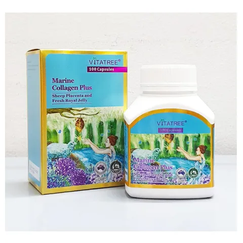 Viên uống Đẹp Da Marine Collagen Plus hãng Vitatree của Úc hộp 100 viên