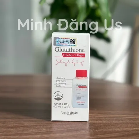 Viên uống trắng da Angel's Liquid Glutathione Oneday Collagen 600mg 72 viên
