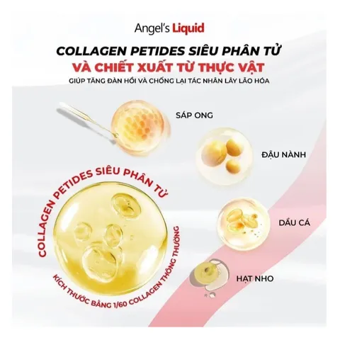 Viên uống trắng da Angel's Liquid Glutathione Oneday Collagen 600mg 72 viên